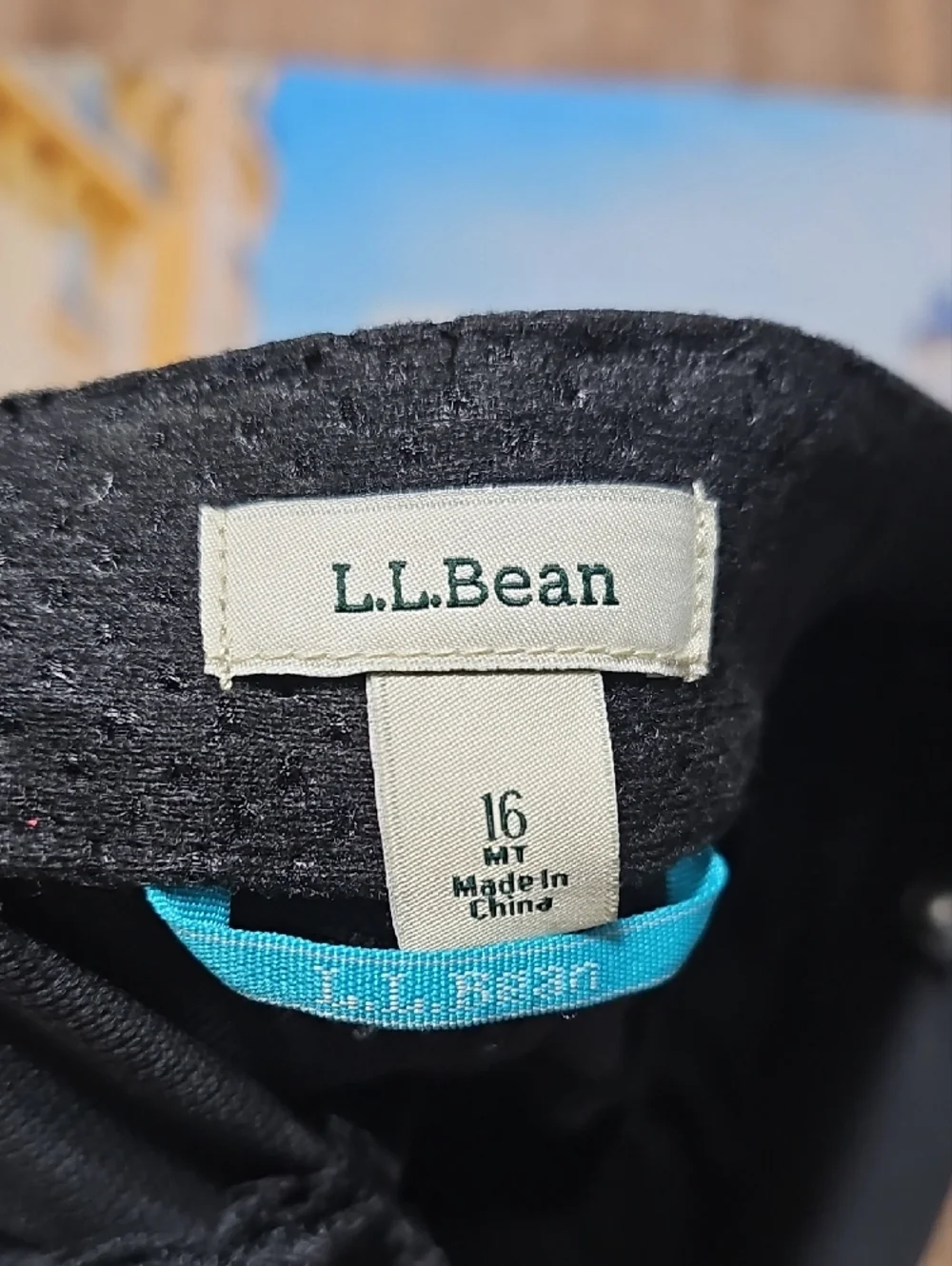 L.L. Bean Black Straight-Leg Outdoor Cargo Pants Tall Size 16 New - Picture 3 of 6